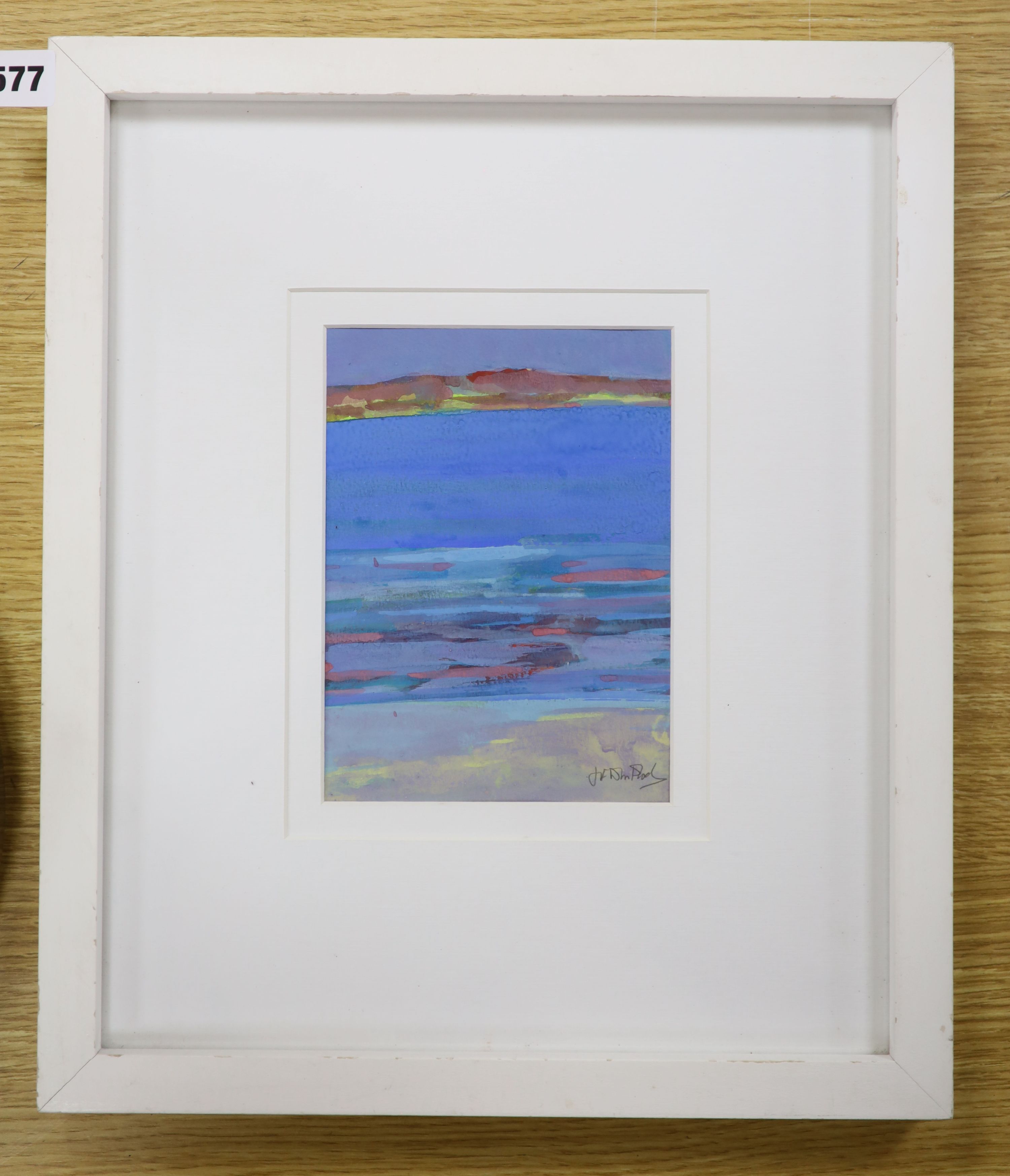 Jim F. Whitlock (b.1944), watercolour, 'Tidal Ribbons, Cornwall' signed, 19 x 14cm
